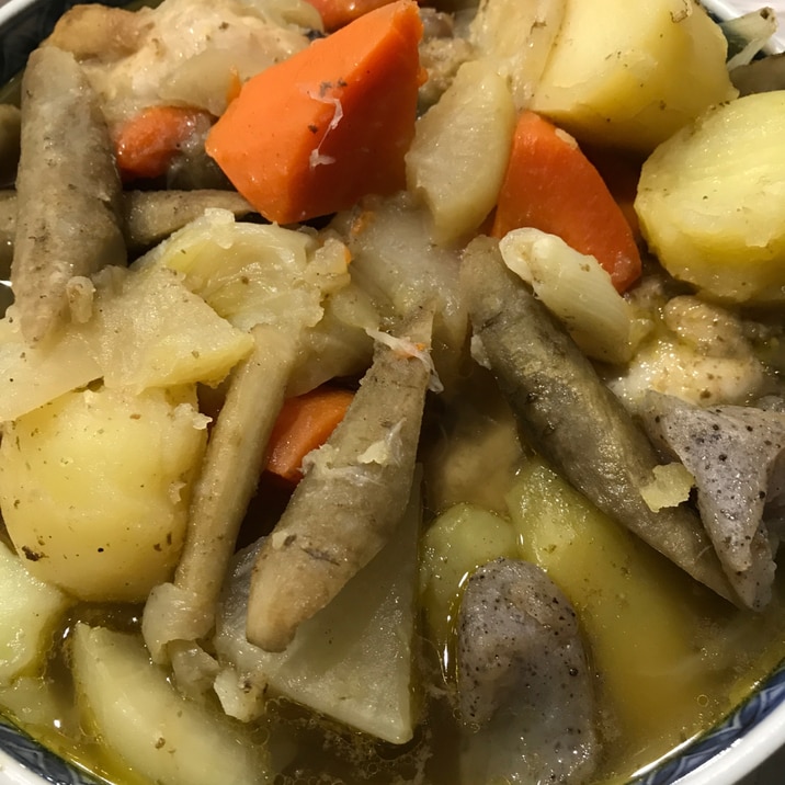 圧力鍋でほっとくだけ!根菜の煮物